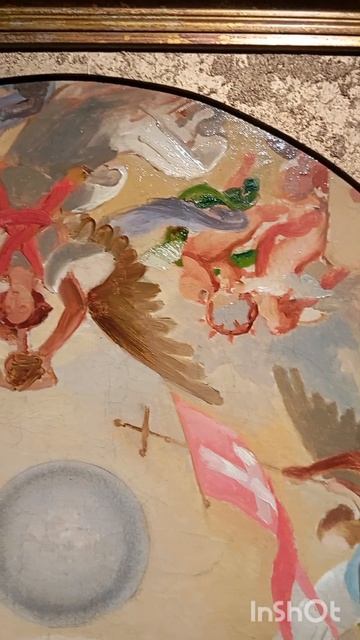 Христос во славе, с атрибутами страданий. Карл Брюллов. Эскиз плафона Храма Христа Спасителя.