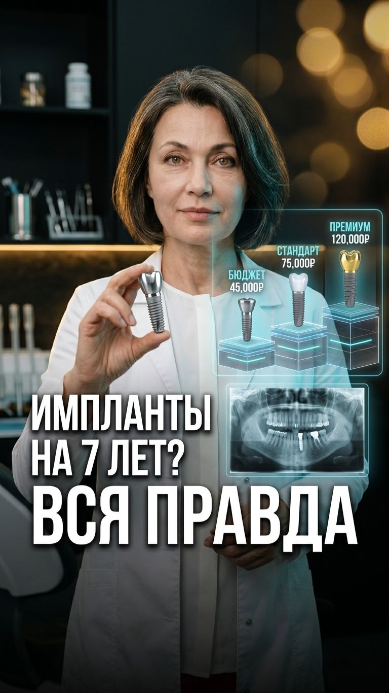 ⚡️ Срок службы имплантатов: от 7 лет до пожизненной эксплуатации
