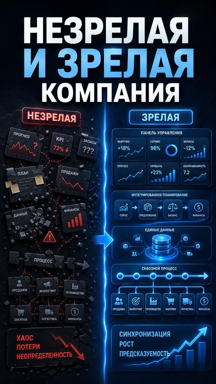 Незрелая и зрелая компания