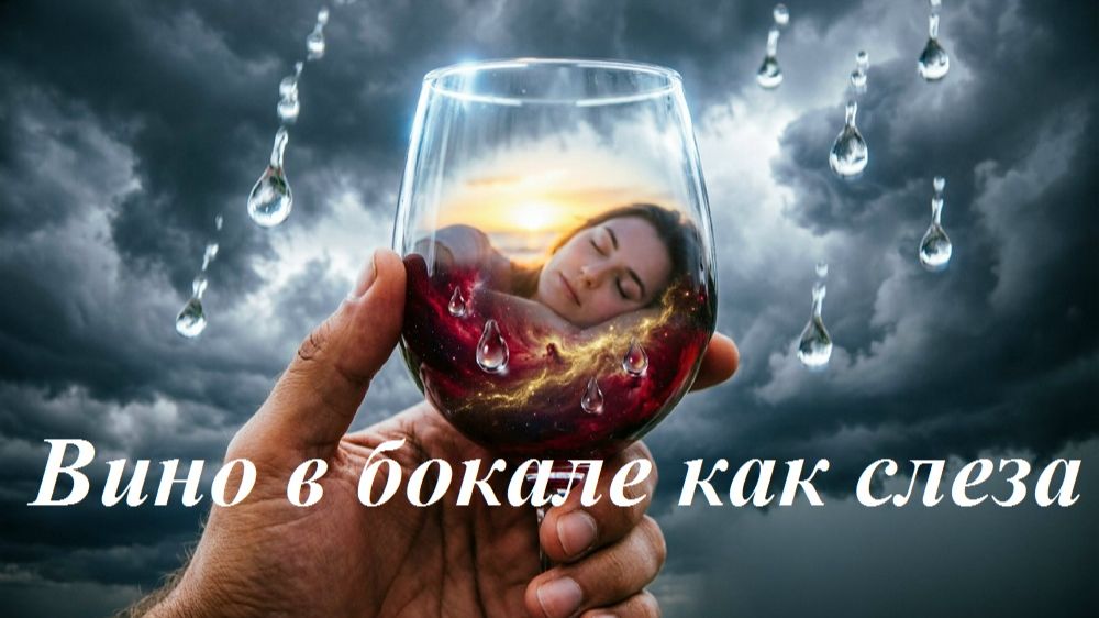 Вино в бокале как слеза, AI Suno
