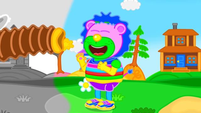 Lion Family на русском - Маша и Леопольд. Потерялся в школе - Мультик для детей