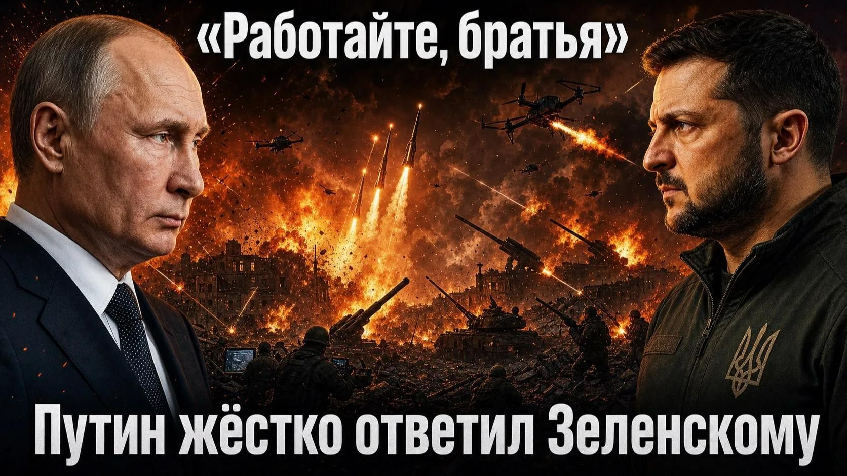 Работайте, братья! Путин жестко ответил на письмо Зеленского