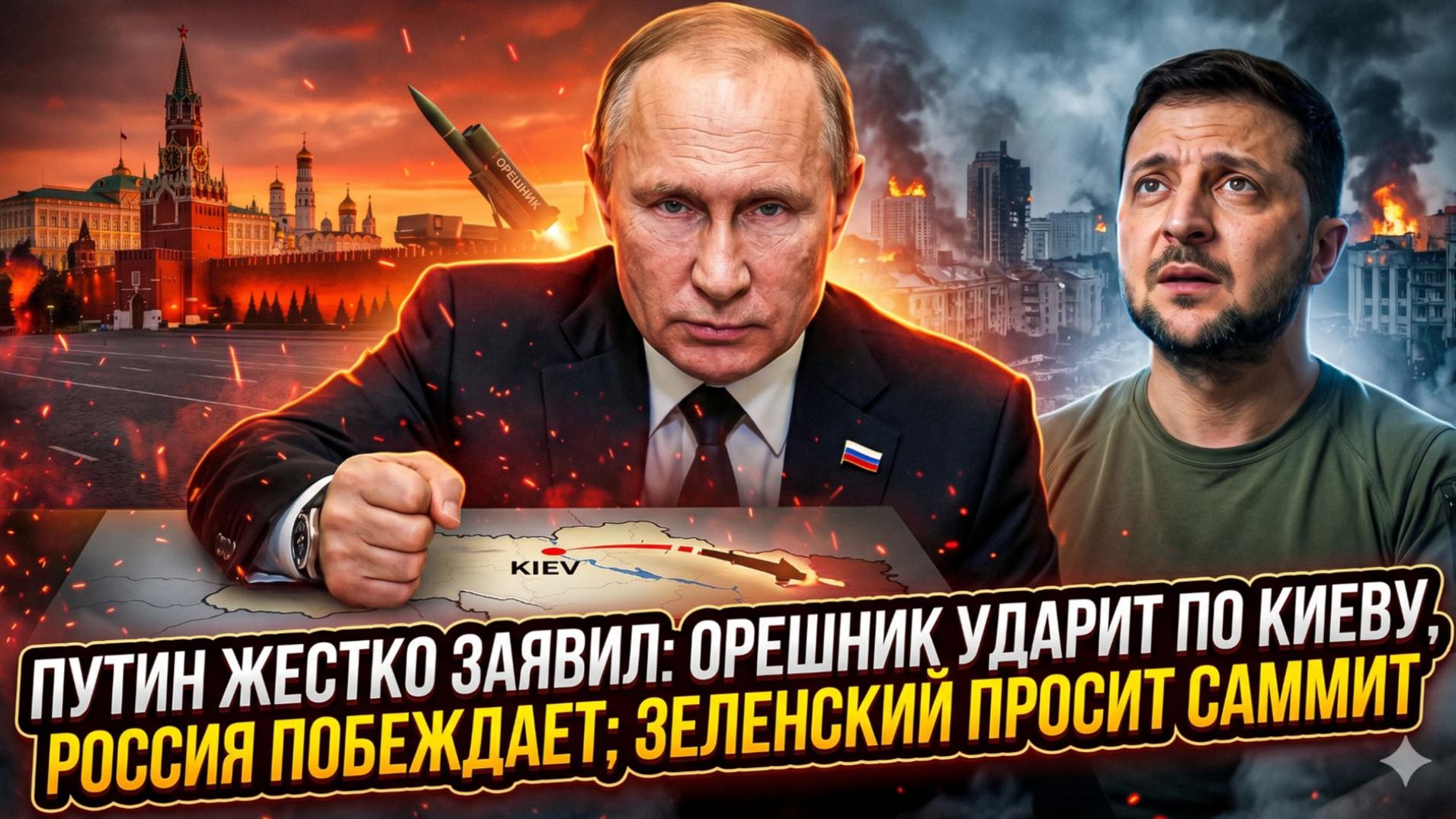 💥Меркурис | Путин бросил вызов Западу «Орешник» ударит по Киеву. Зеленский на коленях просит саммит