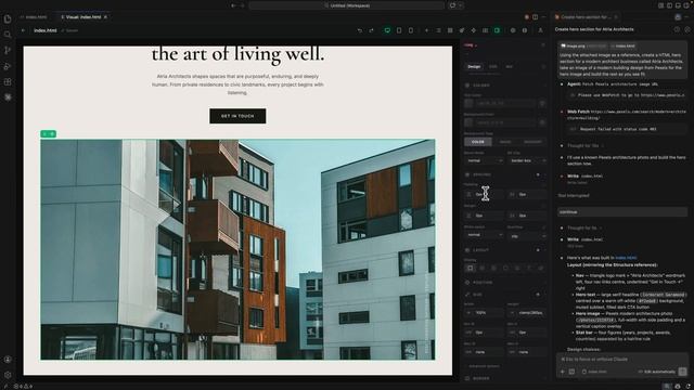 Визуальное исправление ЛЮБОГО сайта с искусственным интеллектом в VS Code  БЕСПЛАТНЫЙ ИИ меняет все