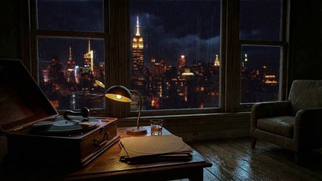 New York Never Looks Back ｜ Rainy Night Jazz