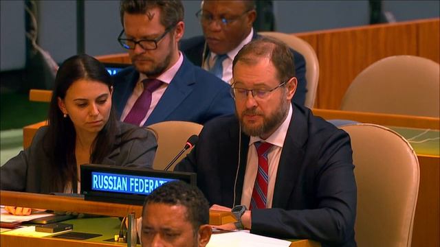 Выступление Д.С.Чумакова в ГА ООН по резолюции о здоровье населения мира