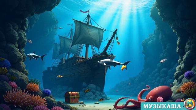 Пираты Карибского моря и Остров Сокровищ 🌊 ｜ Детская песенка и весёлый клип для малышей!