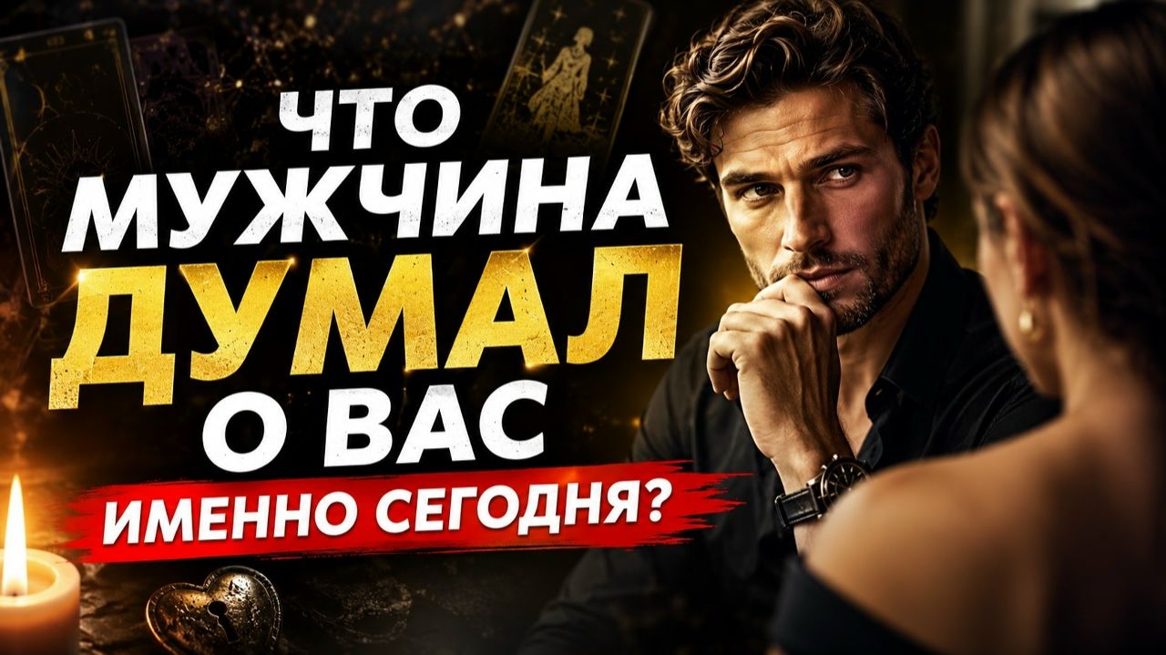Что мужчина думал о вас именно сегодня?