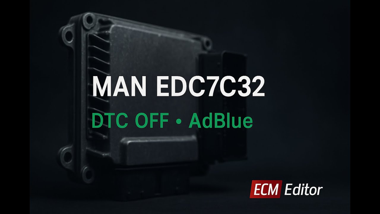 MAN EDC7C32 🚛 DTC OFF, AdBlue | ECM Editor Online