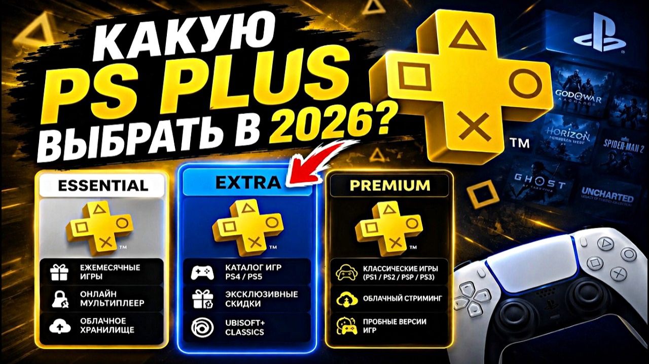 Какую подписку PS PLUS выбрать в 2026 на PS5 — все подписки пс плюс на PlayStation 5