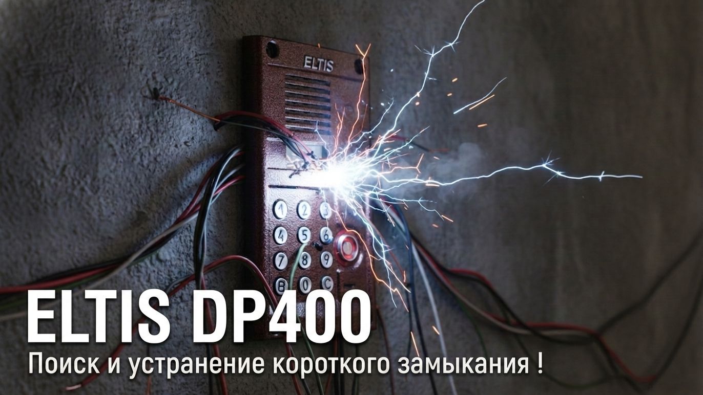 ELTIS DP 400 ДОМОФОН  Поиск и устранение короткого замыкания в линии домофона.