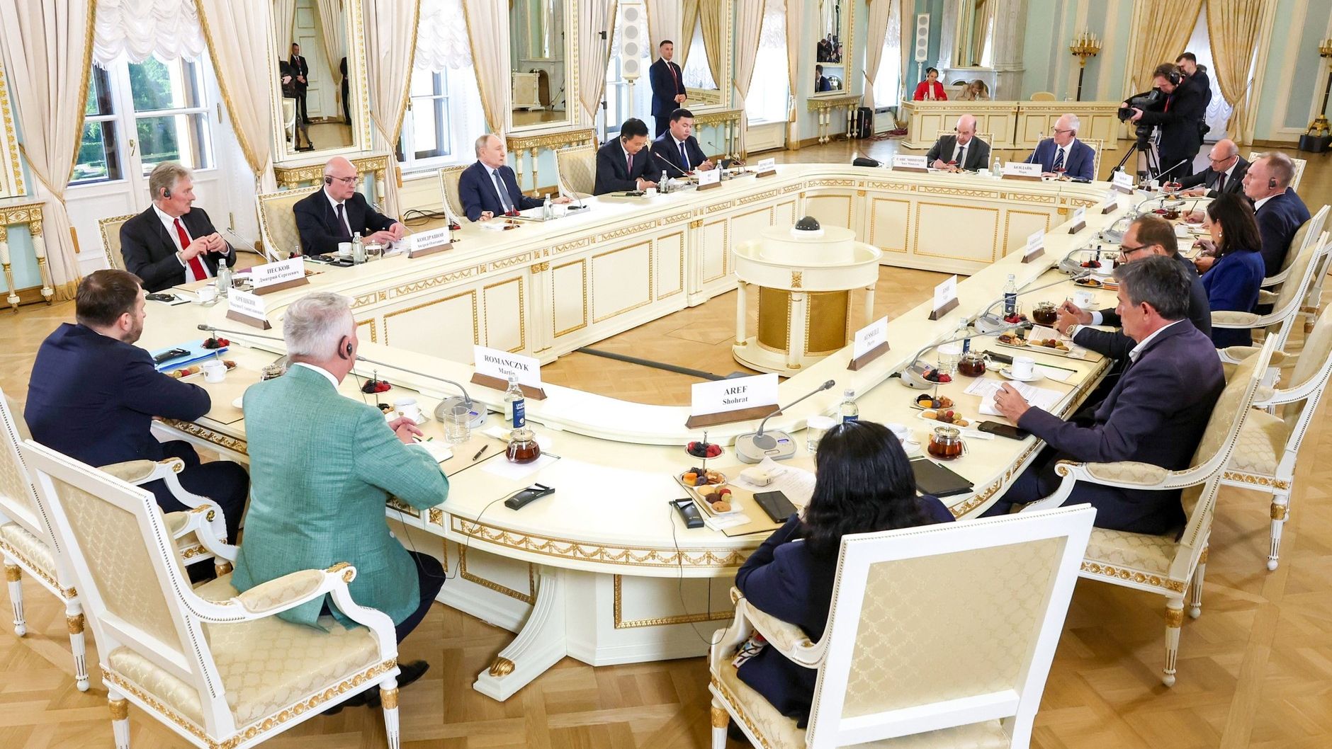 Vladimir Putin Meeting With Heads Of International News Agencies, St. Petersburg, June 4, 2026
