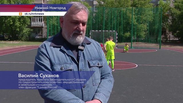 Современные спортивные площадки появились у двух школ Московского района Нижнего Новгорода