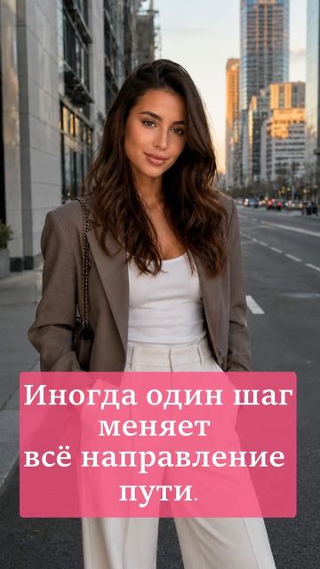 Иногда один шаг меняет всё направление пути.