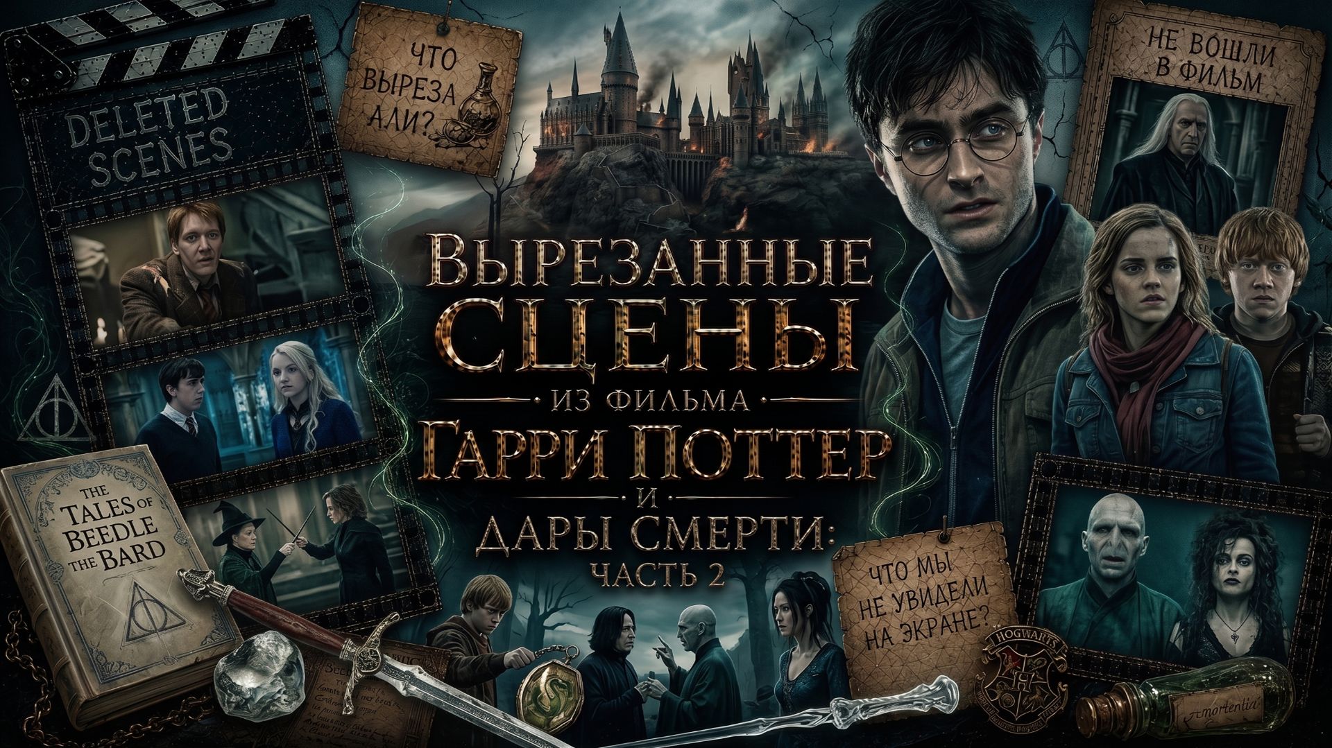 ВЫРЕЗАННЫЕ СЦЕНЫ ИЗ ФИЛЬМА ГАРРИ ПОТТЕР И ДАРЫ СМЕРТИ| Ч2