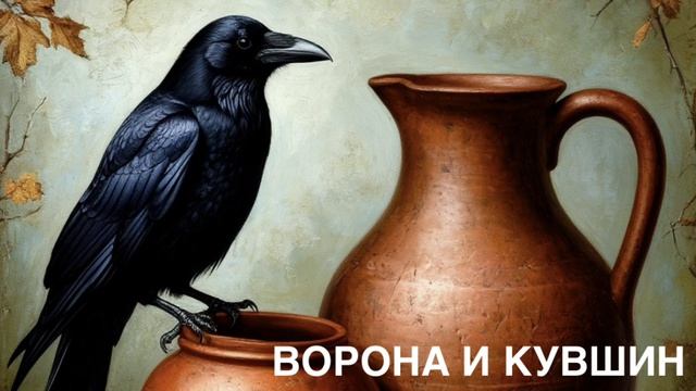 АВИАН. Басня «ВОРОНА И КУВШИН».
