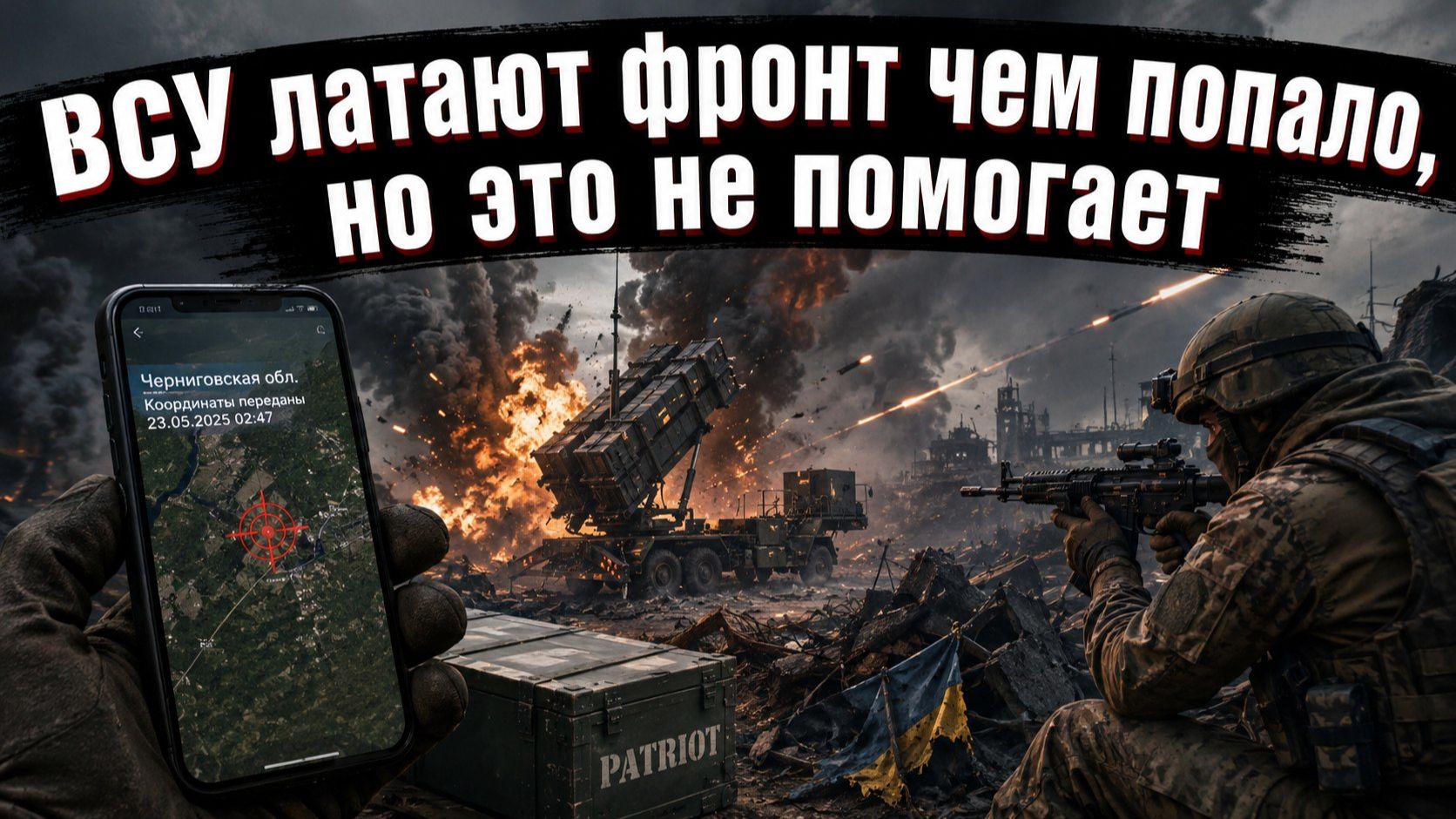 Россия перемалывает опорные пункты, Украина теряет Patriot и наёмников