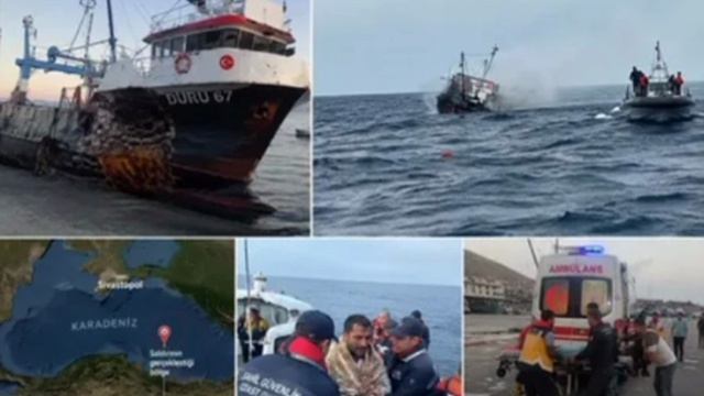 Укр террористы атаковали и потопили турецкое судно в черном море,есть погибшие и раненые