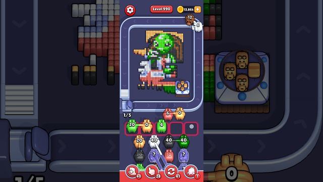 Прохождение 990 уровня Pixel Flow