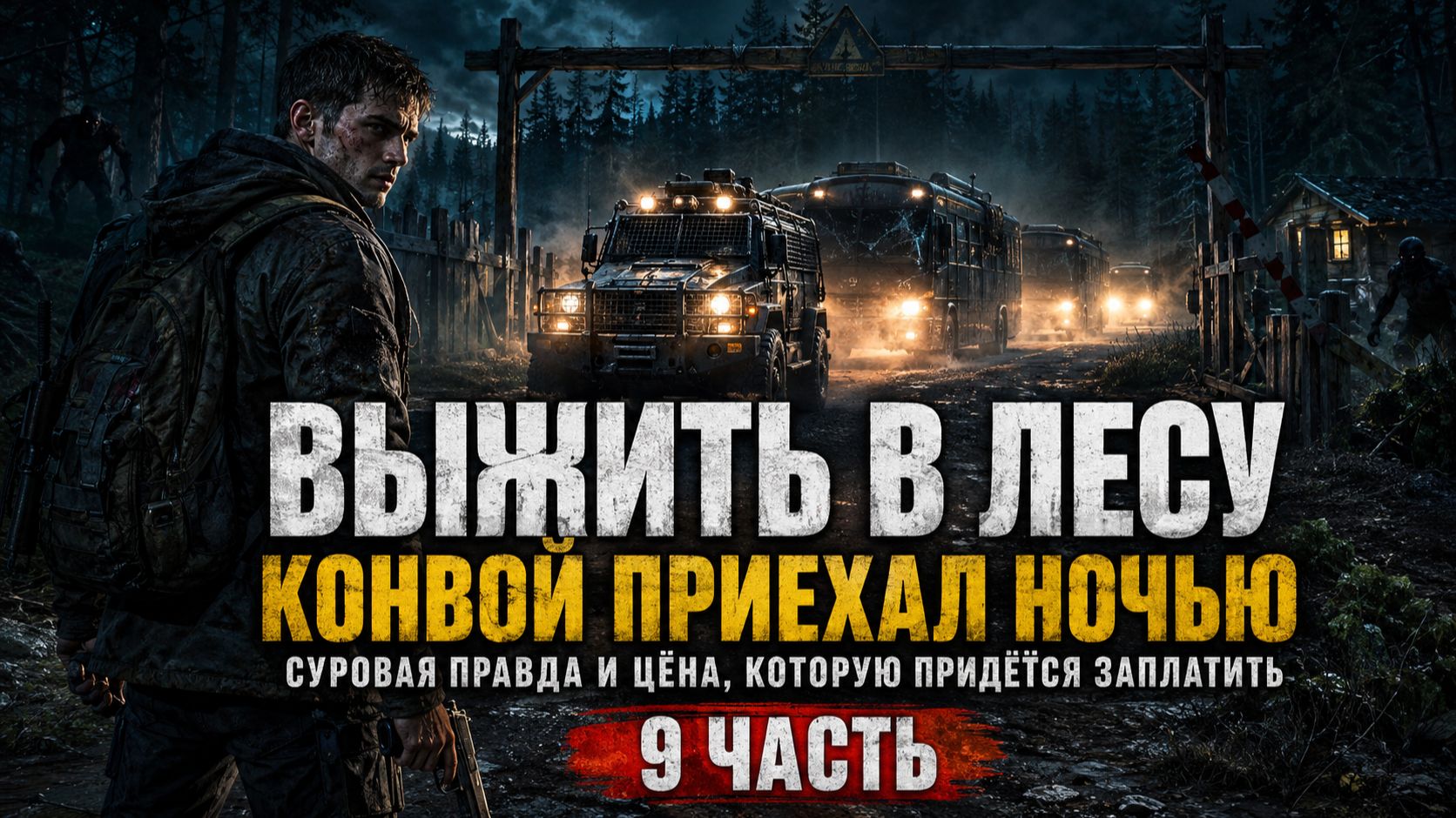 Выжить в Лесу: Конвой приехал ночью. Суровая правда и цена, которую придётся заплатить. 9 Часть