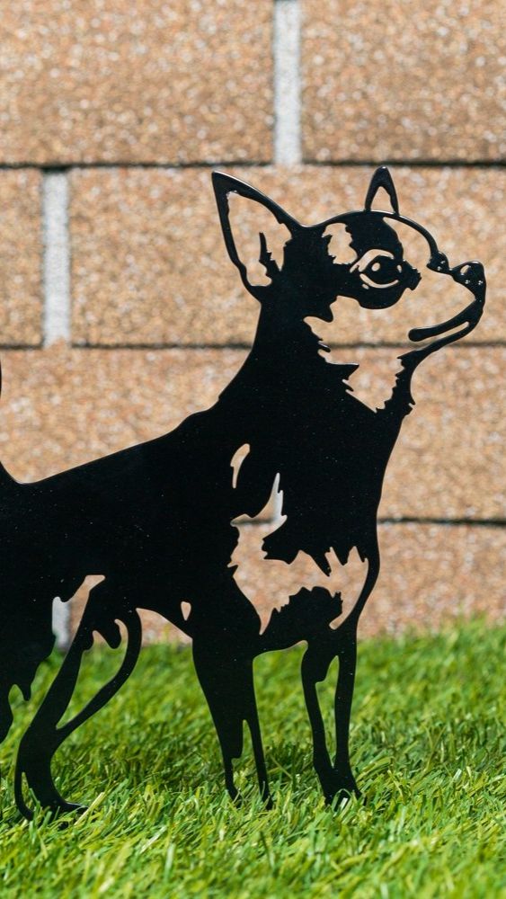 Фигура садовая Собака из металла H32см  477925