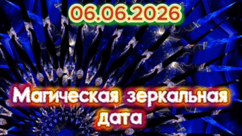 Магическая зеркальная дата июня! 06.06.2026