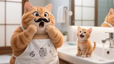 РЫЖИЙ КОТЁНОК СНОВА ШАЛИТ — НА ЭТОТ РАЗ С МАМИНЫМ МАКИЯЖЕМ! 😹💄