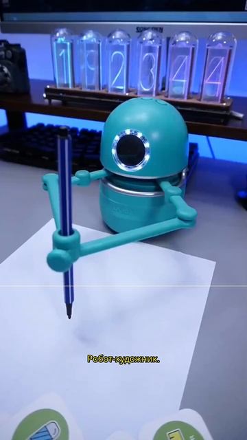 Робот-художник поражает! 🤖🎨 Срисовывает с карточки точь-в-точь