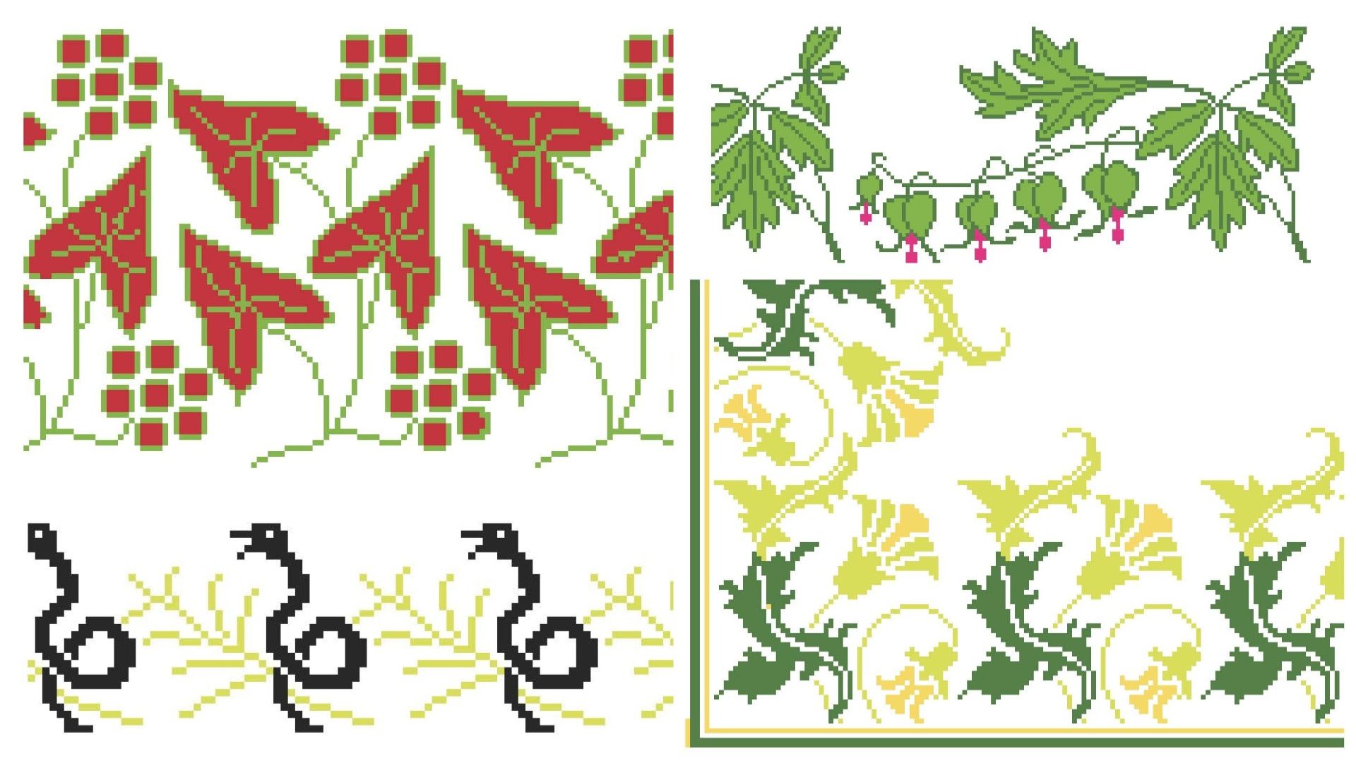 🕰️🧶 Старинные СХЕМЫ - Art Nouveau.  Подборка №196.🧶🕰️
