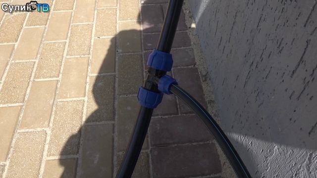 Новая система полива в сквере