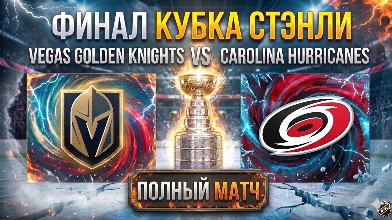 NHL сезон 2025/26. Финал Кубка Стэнли. 2 игра: Vegas Golden Knights Vs Carolina Hurricanes