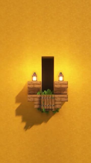 How To Build A Window With Lanterns In Minecraft #short