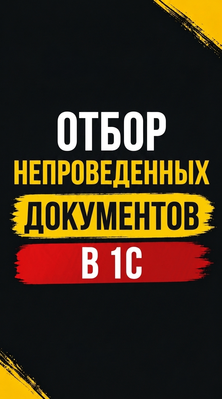 Отбор непроведенных документов в 1С