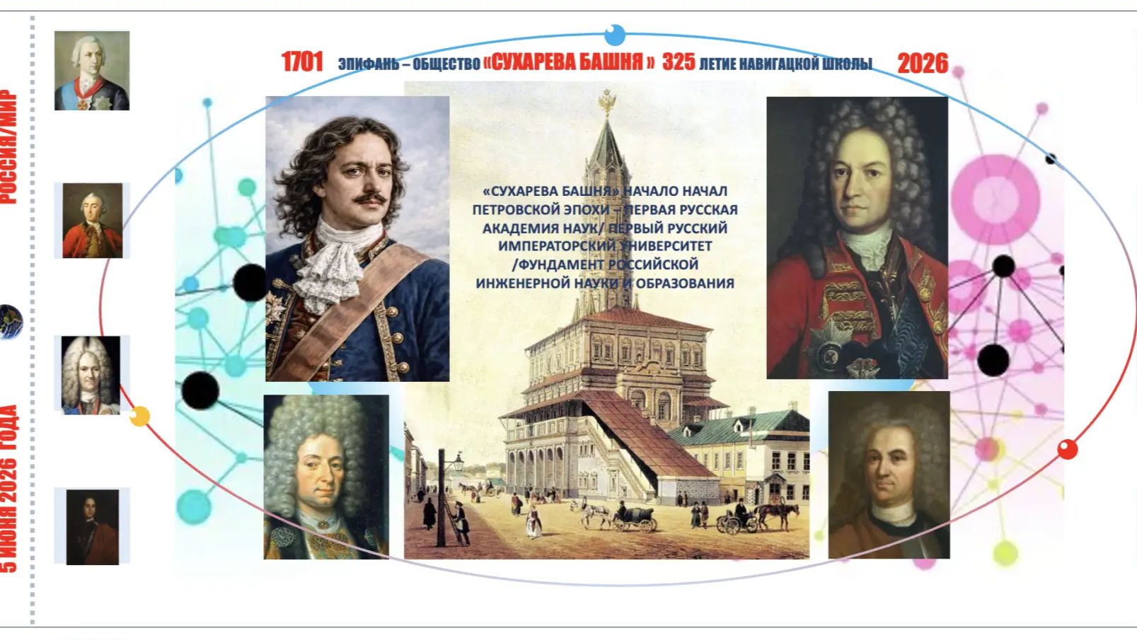 05.06.26 «СУХАРЕВА БАШНЯ» НАЧАЛО НАЧАЛ ПЕТРОВСКОЙ ЭПОХИ – ПЕРВАЯ РУССКАЯ АКАДЕМИЯ НАУК - ЯКОВ БРЮС
