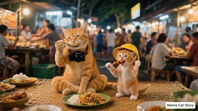 Джинджер грустит в школе😿… Мама-кошка спасает положение шапкой в виде акулы 🐾🧵🦈