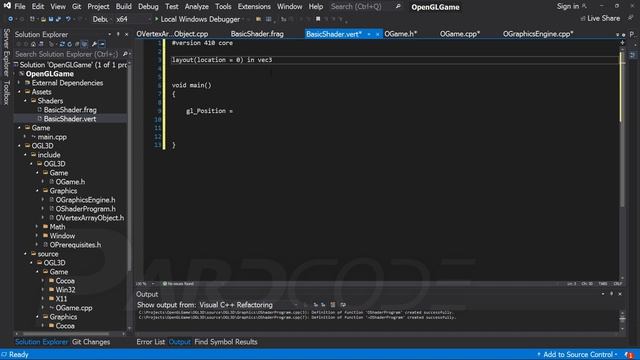 C++ OpenGL 3D Game Tutorial 4 Shaders