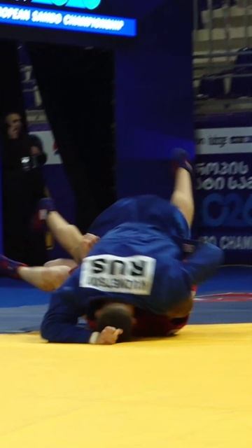 A Trip Performed By Sergei KUZNETSOV (RUS) In The Bronze Medal Match Against Maksym RAZGHONOV (UKR)