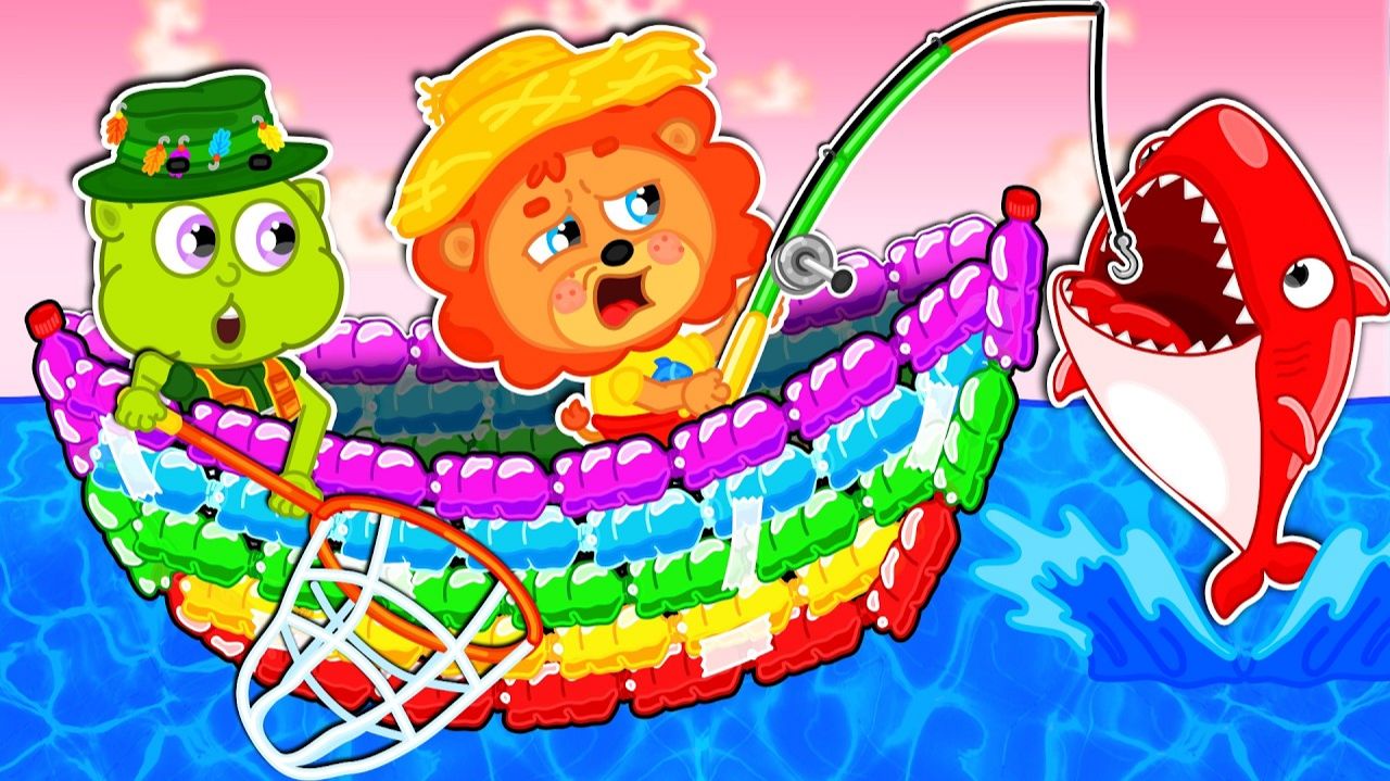 Маша и Леопольд. Лодка из бутылок - Мультик для детей - Lion Family на русском