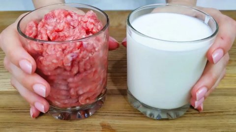 Стакан кефира и фарш! Готовлю вместо котлет! Быстро и просто