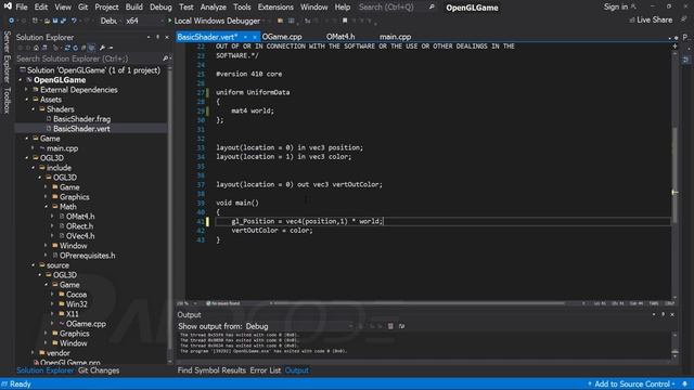 C++ OpenGL 3D Game Tutorial 6 The Matrix