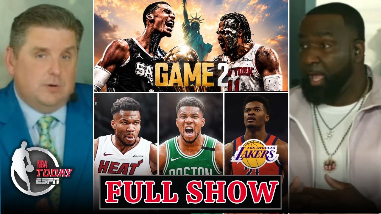 FULL NBA TODAY | Spurs Bounce Back To Beat Knicks In Gm2, Giannis To Heat, Lakers Target Yves Missi?