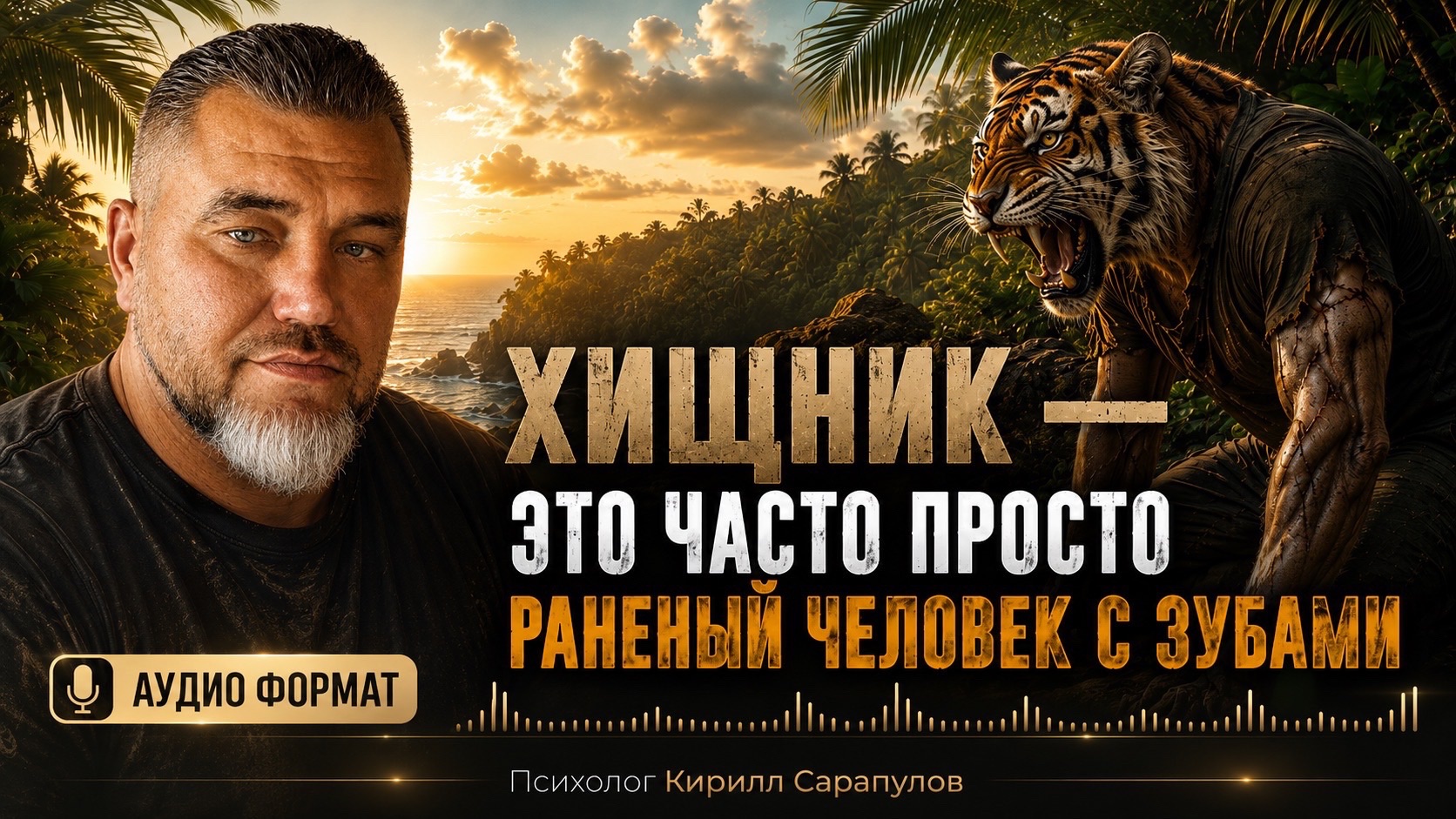 Хищник - это часто просто раненый человек с зубами