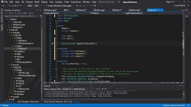 C++ OpenGL 3D Game Tutorial 8 Entity System