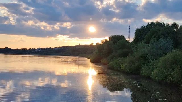 Красивый теплый закат ( 5 июня)