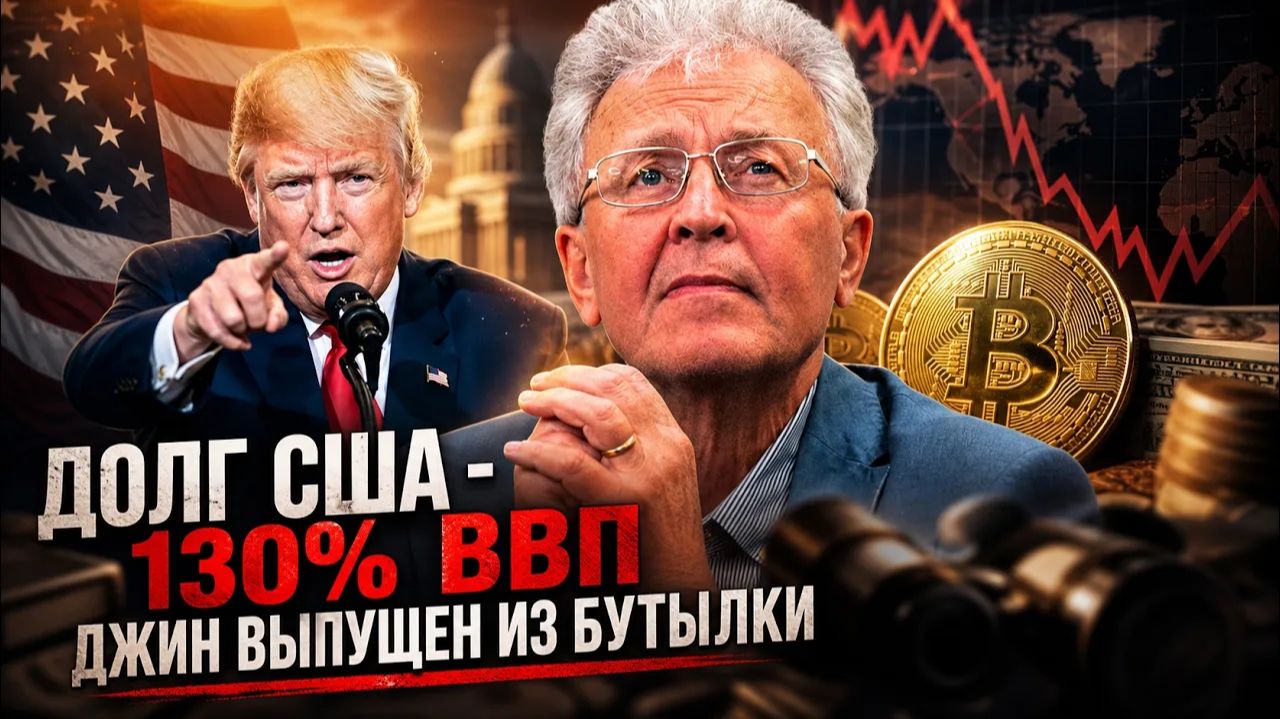 Валентин Катасонов  Долг США — 130% ВВП. Джин выпущен из бутылки
