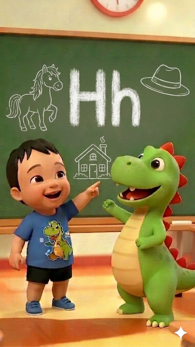 The Letter H Song! (Учим английскую букву Hh)