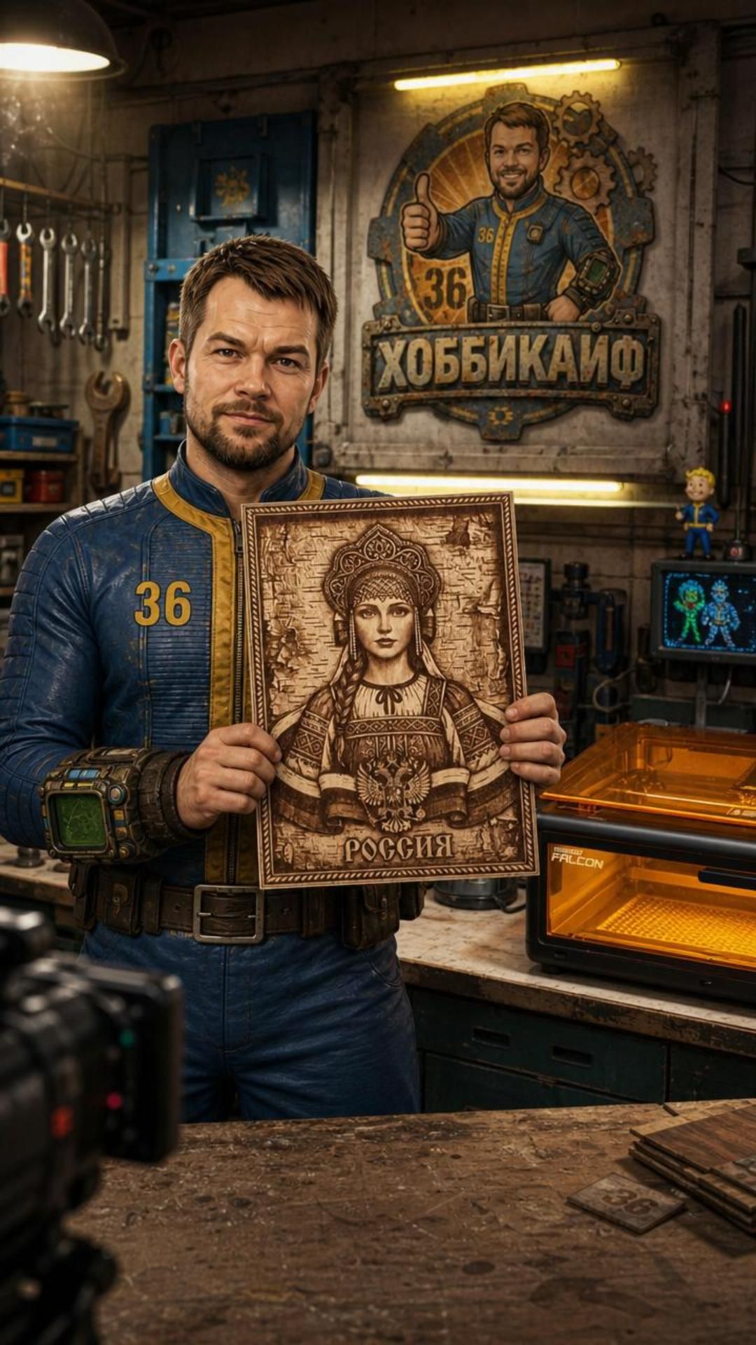 Русская красавица из дерева. Лазерная гравировка, от которой захватывает дух