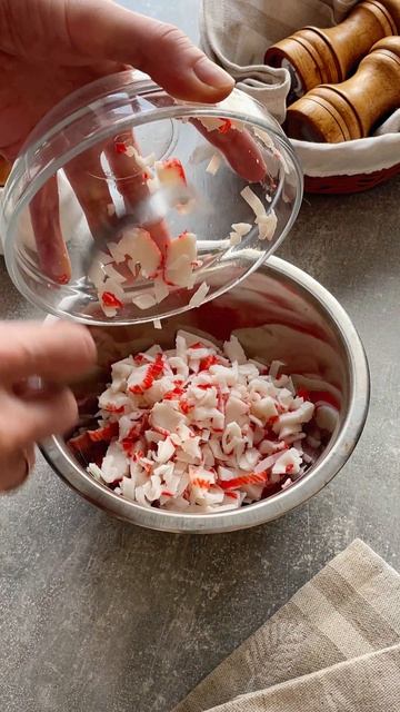 «Ракушки» со сливочно-крабовой начинкой