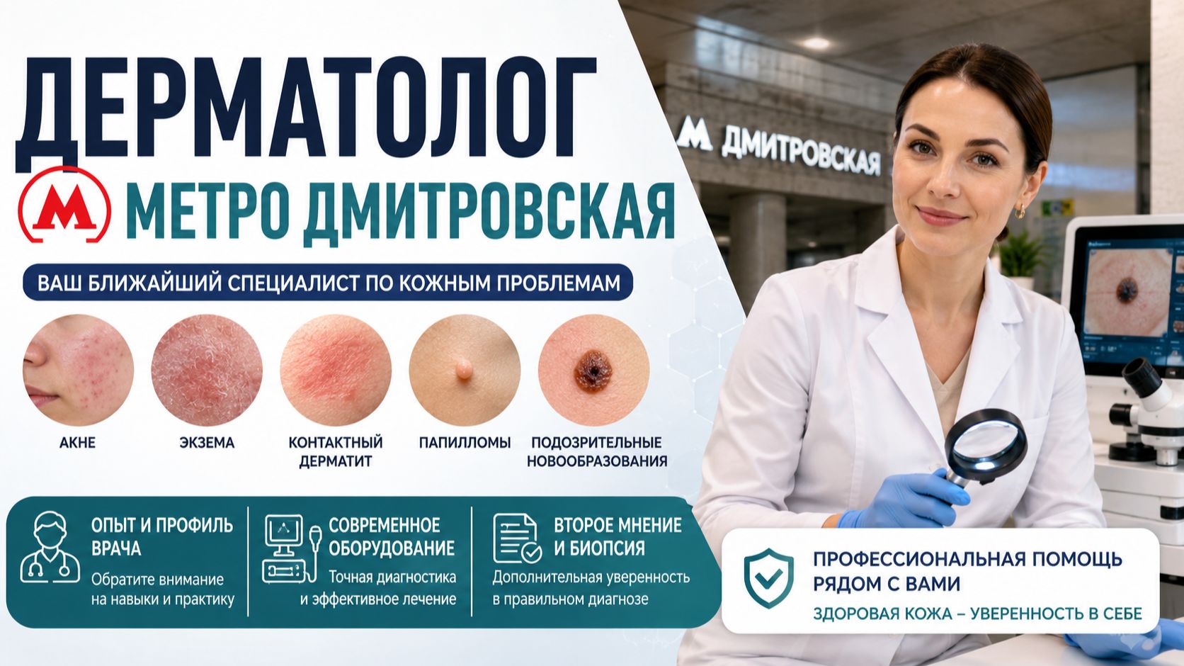 Дерматолог метро Дмитровская
