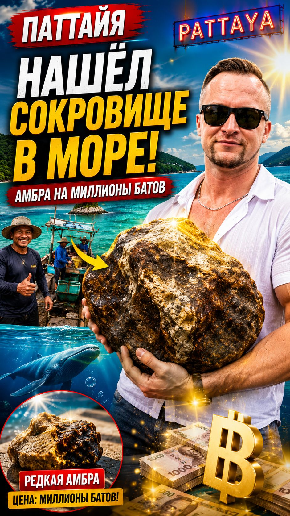 РЫБАК ИЗ ТАИЛАНДА МОЖЕТ СТАТЬ БОГАЧОМ ИЗ-ЗА «КИТОВОЙ РВОТЫ» #новости #новостисегодня #тайланд